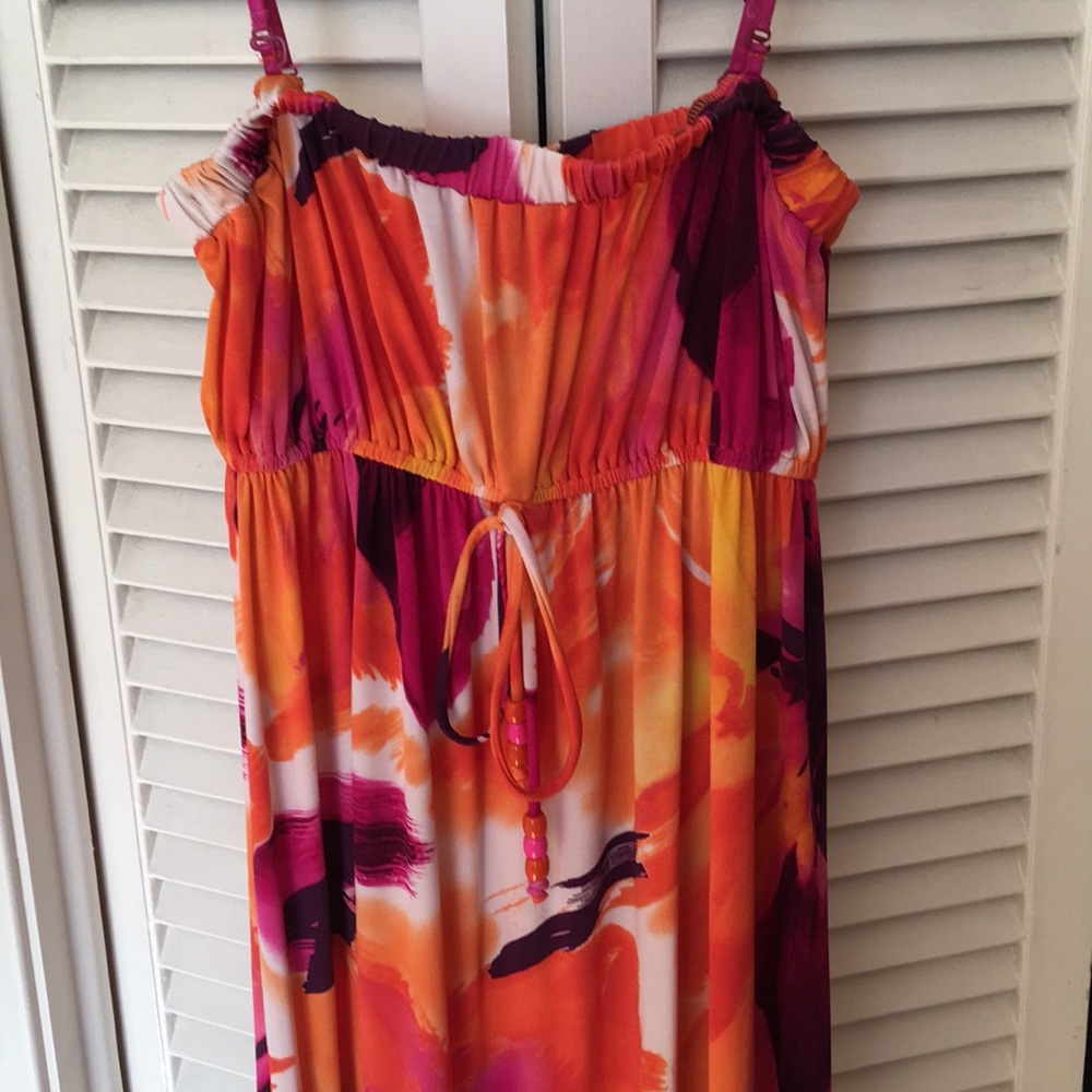 Tropical maxi dress